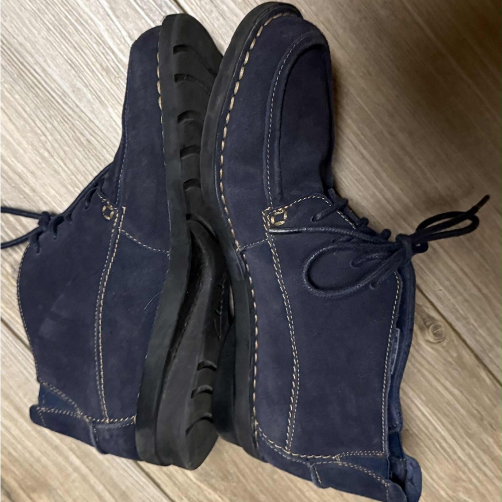 Clarks Navy Ankle Boots - Picture 4 of 9